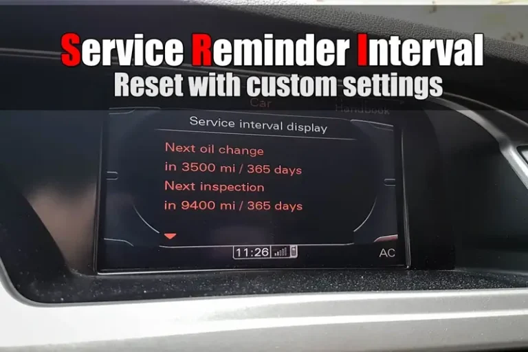 How to Reset the Service Menu on Your 2015 Audi A4
